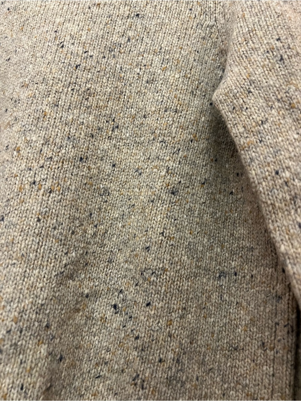 Faherty Oatcake Boone Sweater Merino Wool Alpaca Medium - Picture 10 of 12